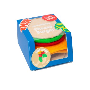 EAT MY SOCKS CHEESEBURGER EMSKIDBUR Colorful