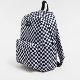 Παιδική Τσάντα Πλάτης Λευκή-Μαύρη - Vans Old Skool Grom Check Εικόνα 1