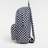 Παιδική Τσάντα Πλάτης Λευκή-Μαύρη - Vans Old Skool Grom Check Εικόνα 2