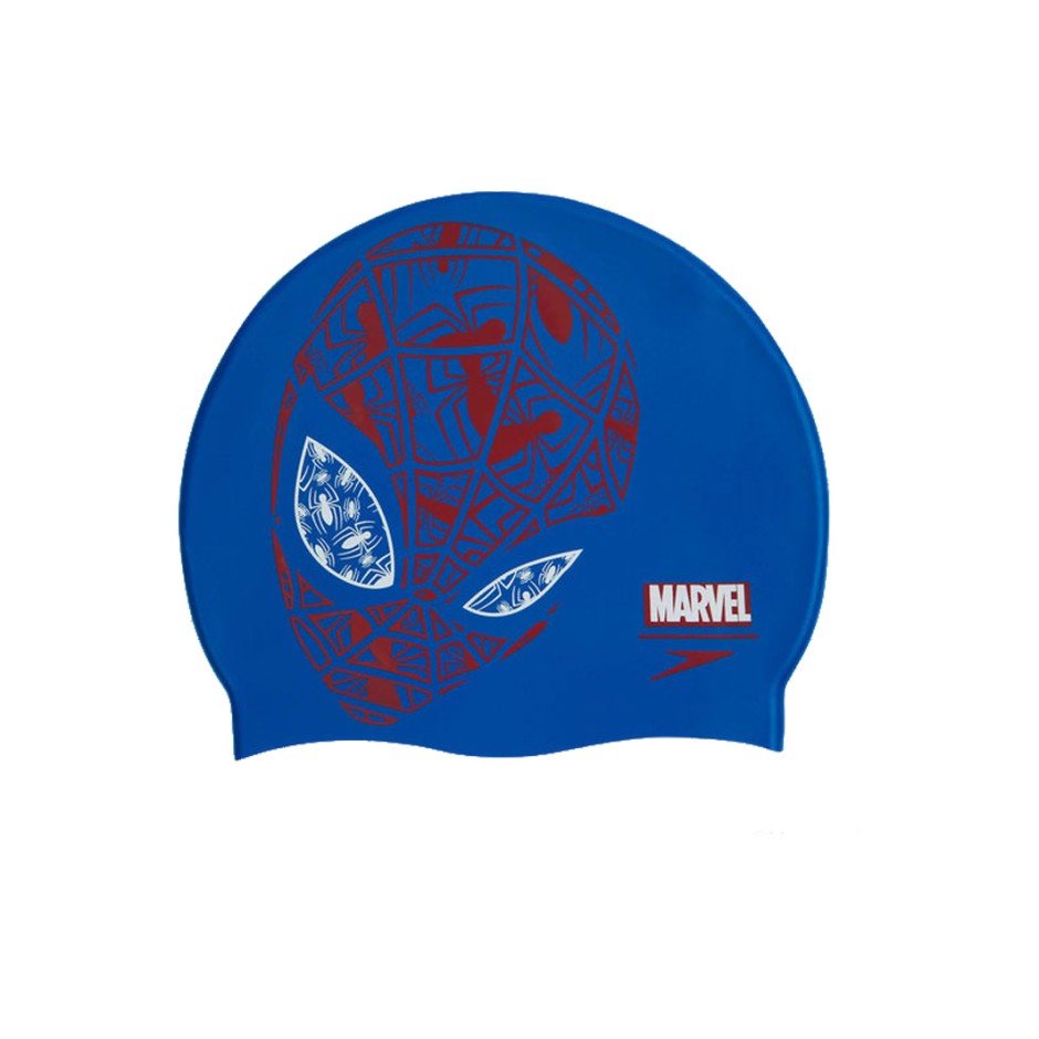 SPEEDO MARVEL SLOGAN CAP JR 8-08386C842 Royal Blue