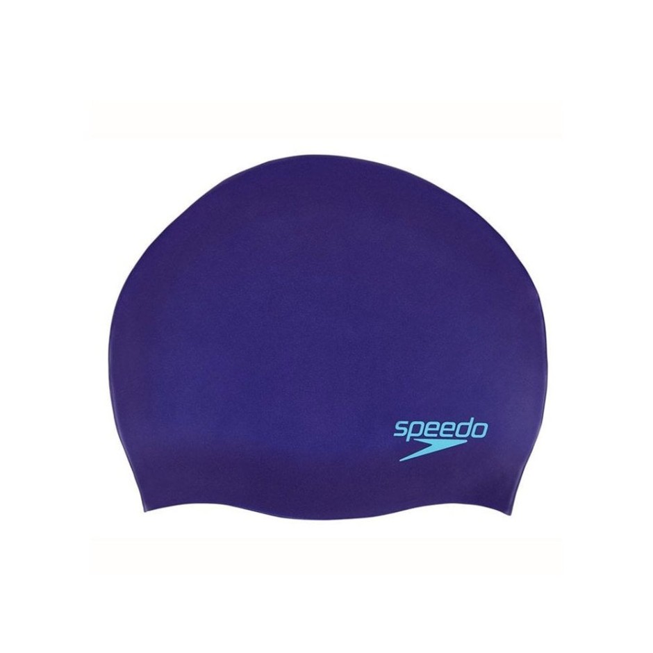 SPEEDO PLAIN MOULDED SILICONE CAP 8-709909357 Turquoise