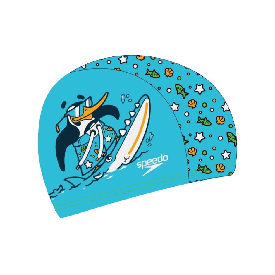 SPEEDO PRINTED POLYESTER CAP 12241-14675B Turquoise