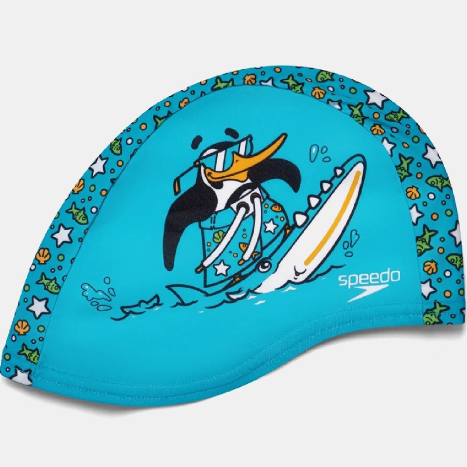 SPEEDO PRINTED POLYESTER CAP 12241-14675B Turquoise