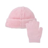 NIKE COZY PEAK BEANIE & GLOVES 9A3070-A9Y Pink Image 0