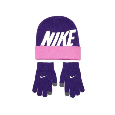 Nike Wordmark Colorblock Πολύχρωμο - Σκουφάκι και Γάντια