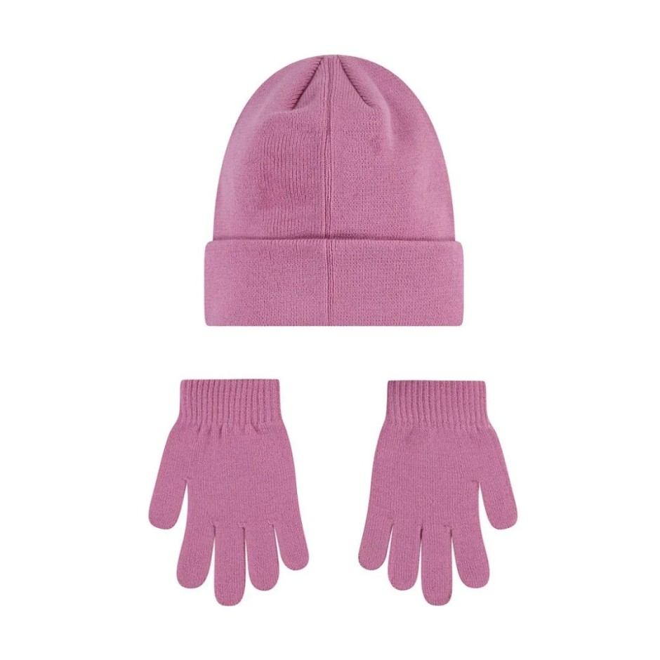 NIKE BOYS CLUB BEANIE/GLOVE SET 9A2961-ACG Pink