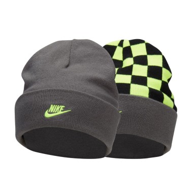 Nike Peak Ανθρακί - Παιδικό Σκουφάκι Διπλής Όψης