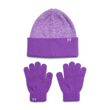 UNDER ARMOUR G BEANIE/GLOVE COMBO 1386642-525 Purple