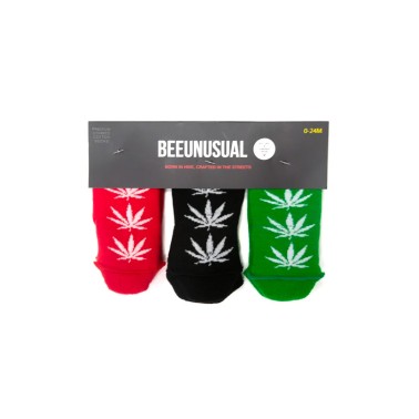 BEE UNUSUAL BABY LEAF 3PK SOCKS AS-19420-MUL Πολύχρωμο