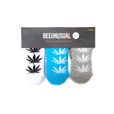 BEE UNUSUAL BABY LEAF 3PK SOCKS AS-19422-MUL Πολύχρωμο
