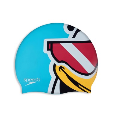 Βρεφικό Σκουφάκι Κολύμβησης Σιέλ - Speedo Printed Character