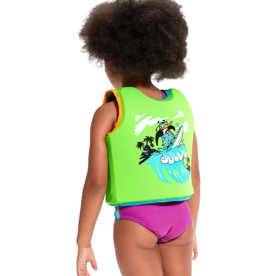 SPEEDO LEARN TO SWIM CHARACTER PRINTED FLOAT VEST 12252-14686B Green