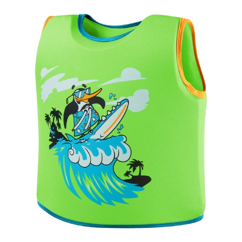 SPEEDO LEARN TO SWIM CHARACTER PRINTED FLOAT VEST 12252-14686B Green