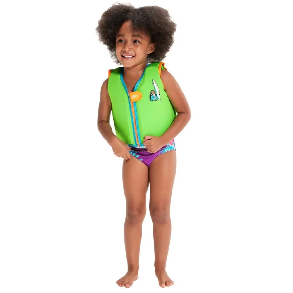 SPEEDO LEARN TO SWIM CHARACTER PRINTED FLOAT VEST 12252-14686B Green