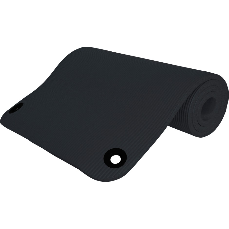 AMILA ΣΤΡΩΜΑ ΓΥΜΝΑΣΤΙΚΗΣ NBR ΠΥΚΝ. 100kgr 183*60*1.5cm ΜΕ ΤΡΥΠΕΣ ΜΑΥΡΟ 95901-18 Μαύρο