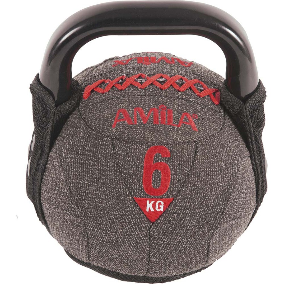 AMILA KETTEBELL SOFT WITH KEVLAR 6KG 90613 Black