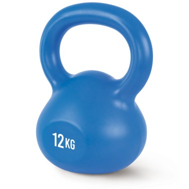 AMILA KETTLEBELL ΠΛΑΣΤΙΚΟΠΟΙΗΜΕΝΟ ΜΠΛΕ 12KG 90486-ΜΠΛΕ Μπλε