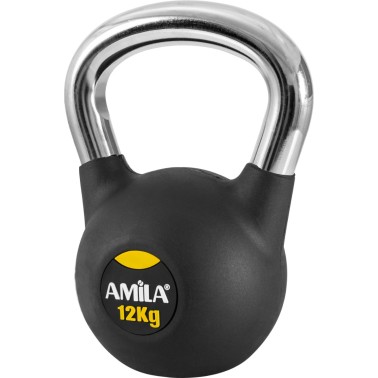 AMILA ΒΑΡΑΚΙ (KETTLEBELL) ΜΕ ΛΑΒΗ ΧΡΩΜΙΟΥ 12kgr 44497 Ο-C