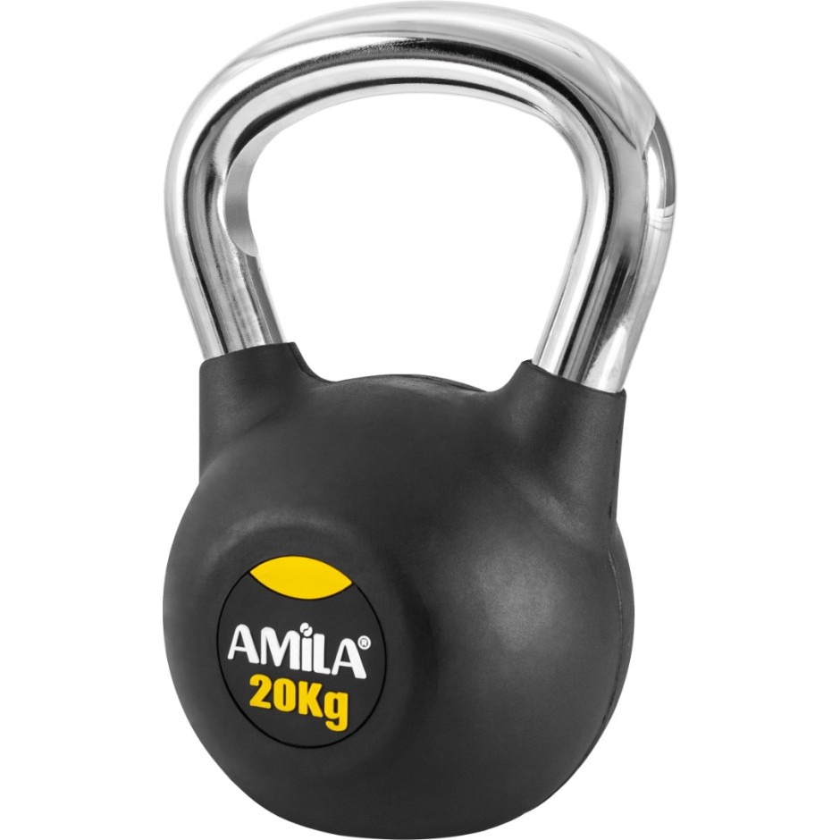 AMILA ΒΑΡΑΚΙ (KETTLEBELL) ΜΕ ΛΑΒΗ ΧΡΩΜΙΟΥ 20kgr 44499 Ο-C