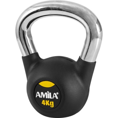 AMILA ΒΑΡΑΚΙ (KETTLEBELL) ΜΕ ΛΑΒΗ ΧΡΩΜΙΟΥ 4kgr 44495 Ο-C