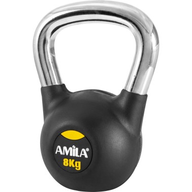 AMILA ΒΑΡΑΚΙ (KETTLEBELL) ΜΕ ΛΑΒΗ ΧΡΩΜΙΟΥ 8kgr 44496 Ο-C
