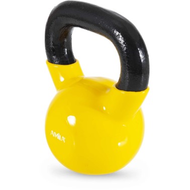 Kettlebell Κίτρινο - Amila Vinyl Cover 8Kg 