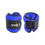 Ankle & Wrist Weights Blue - Amila Neoprene 2x1.5kg Image 