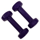 TUNTURI VINYL DUMBBELLS 1.0KG, PURPLE PAIR 14TUSFU109 One Color Image 2