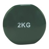 TUNTURI VINYL DUMBBELLS 2.0KG, GREEN, PAIR 14TUSFU110 One Color Image 0