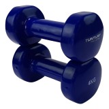 TUNTURI VINYL DUMBBELLS 4.0KG, BLUE, PAIR 14TUSFU112 One Color Image 3