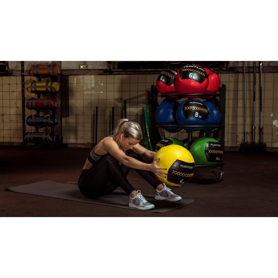 TUNTURI WALL BALL 4KG YELLOW 14TUSCF009 Ο-C