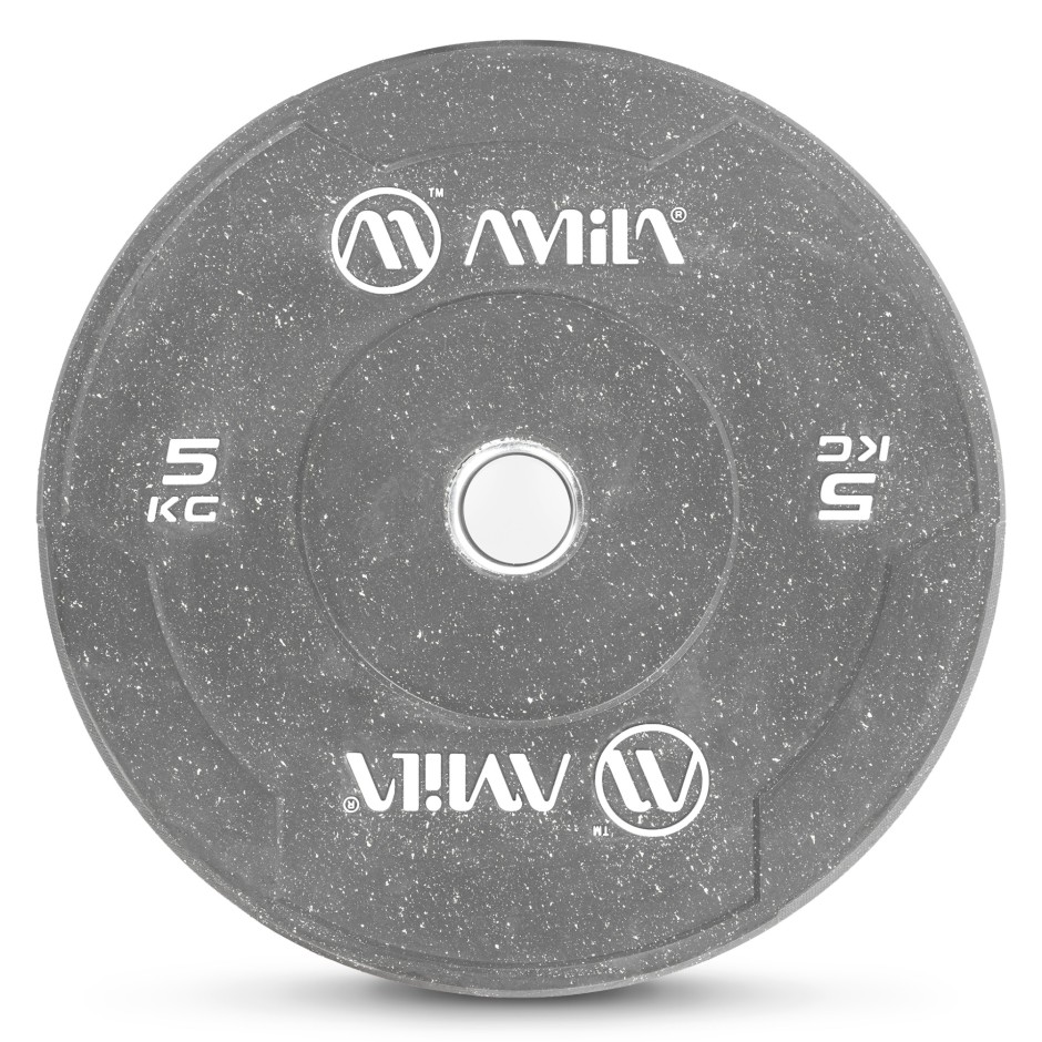AMILA BUMPER PLATE SLIM COLOR ΓΚΡΙ 5KG 84846-ΓΚΡΙ Κίτρινο