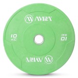 AMILA BUMPER PLATE SLIM COLOR ΠΡΑΣΙΝΟ 10KG 84847-ΠΡΑΣΙΝΟ Πράσινο Εικόνα 