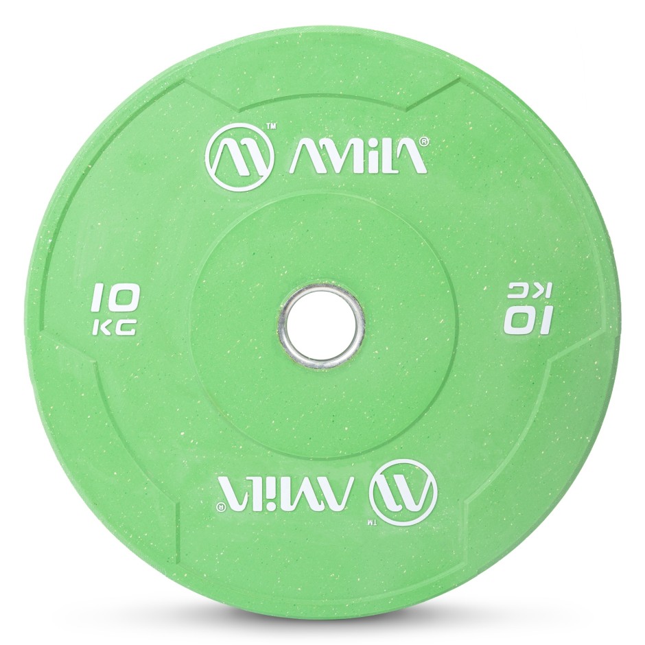 AMILA BUMPER PLATE SLIM COLOR ΠΡΑΣΙΝΟ 10KG 84847-ΠΡΑΣΙΝΟ Πράσινο