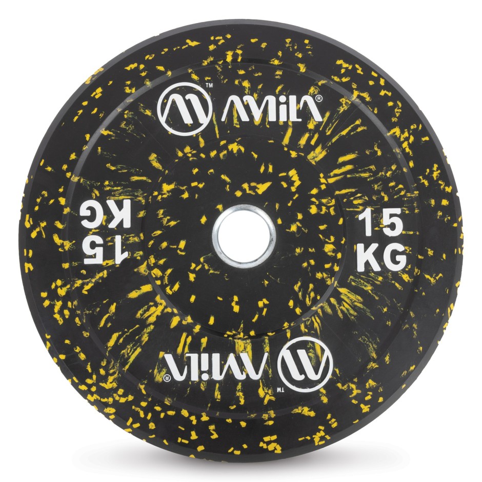 AMILA BUMPER PLATE SLIM DISC SPLASH 15KG 84838-O-C One Color