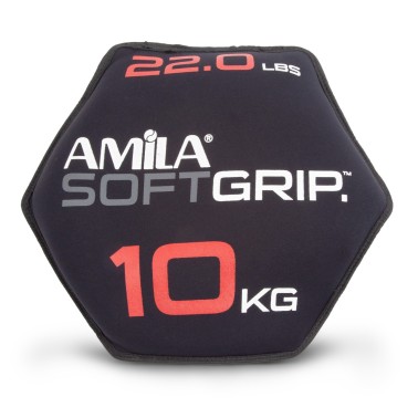 AMILA ΔΙΣΚΟΣ ΒΑΡΙΔΙΟ SOFT GRIP 10KG 90755-O-C Ο-C