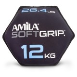 AMILA ΔΙΣΚΟΣ ΒΑΡΙΔΙΟ SOFT GRIP 12KG 90756-O-C Ο-C Εικόνα 