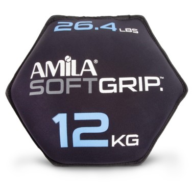 AMILA ΔΙΣΚΟΣ ΒΑΡΙΔΙΟ SOFT GRIP 12KG 90756-O-C Ο-C
