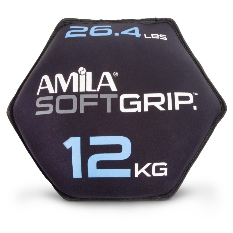 AMILA ΔΙΣΚΟΣ ΒΑΡΙΔΙΟ SOFT GRIP 12KG 90756-O-C Ο-C