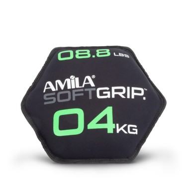 AMILA ΔΙΣΚΟΣ ΒΑΡΙΔΙΟ SOFT GRIP 4KG 90752-O-C Ο-C