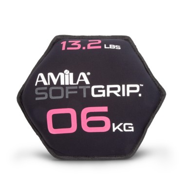 AMILA ΔΙΣΚΟΣ ΒΑΡΙΔΙΟ SOFT GRIP 6KG 90753-O-C Ο-C