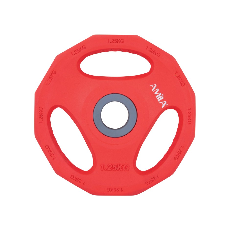 Δίσκος Μπάρας Κόκκινος - Amila Pump Rubber 1,25kg