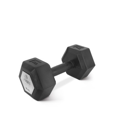 Dumbbell Black - Amila Original Rubber S 7kg
