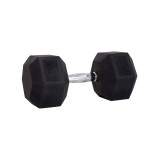Dumbbell Black - Amila Rubber Cover A 37,5kg Image 