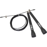 Σχοινάκι Προπόνησης Μαύρο - Amila Speed Rope Εικόνα 