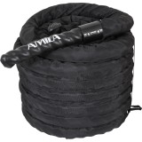 Σχοινί Προπόνησης Crossfit Μαύρο - Amila Battle Rope PVC Εικόνα 