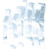 Rhythmic Gymnastics Ribbon White - Amila 5m Image 
