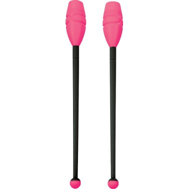 Rhythmic Gymnastics Clubs Fuchsia-Black - Amila