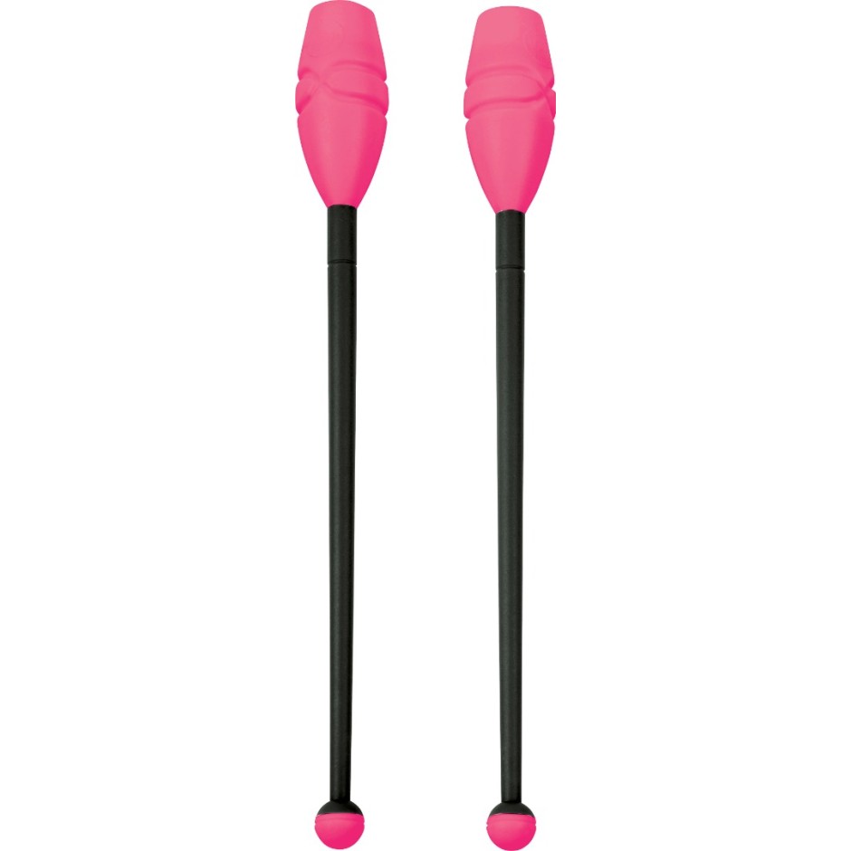 Rhythmic Gymnastics Clubs Fuchsia-Black - Amila