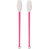 Rhythmic Gymnastics Clubs White-Fucksia - Amila Image 